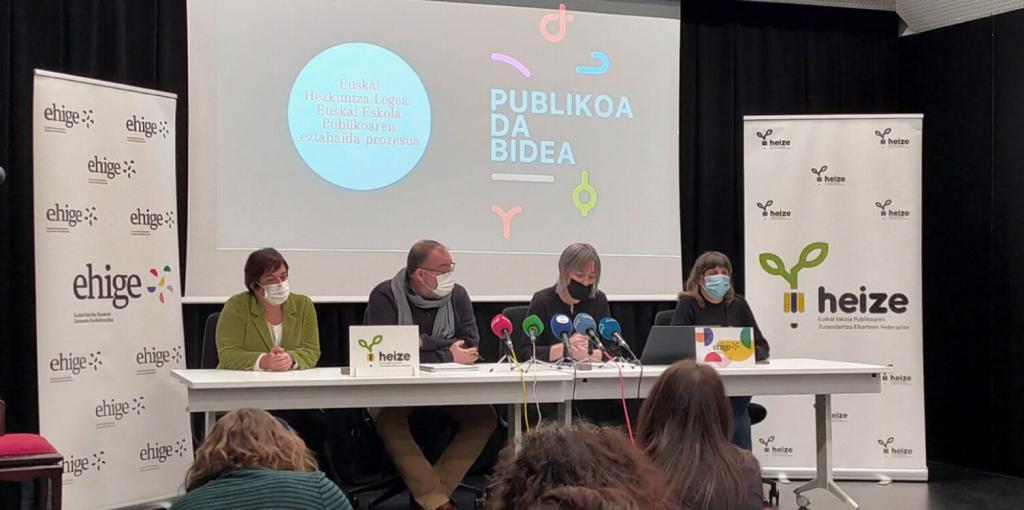 Presentamos el proceso de debate de la Escuela Pública Vasca sobre la